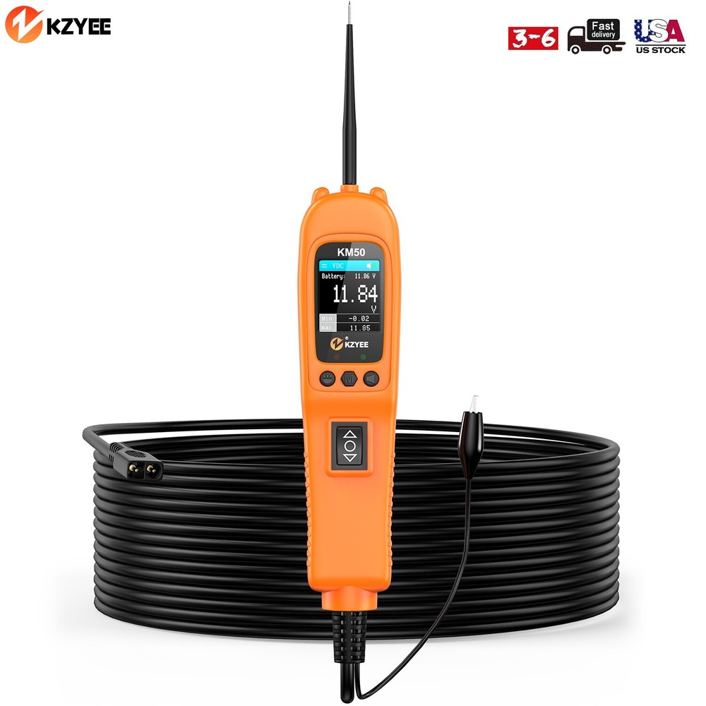 KZYEE KM50 PowerScan Electrical System 12V/24V Diagnosis Circuit Tester Tool US