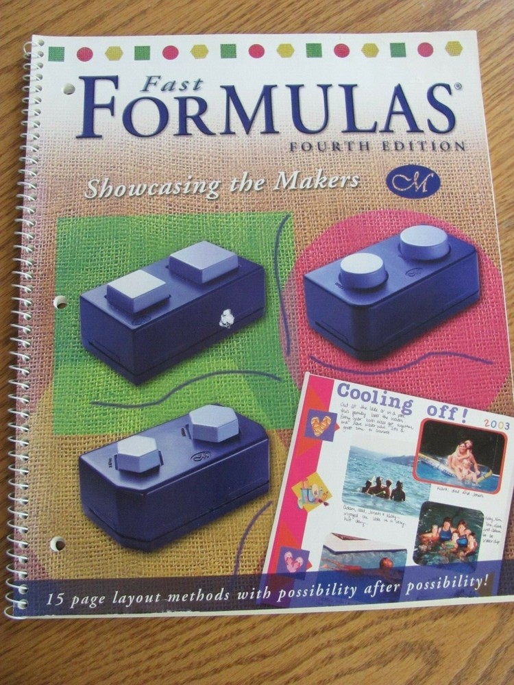 CREATIVE MEMORIES FAST FORMULAS SHOWCASING THE MAKERS LAYOUT IDEA BOOK~NLA~