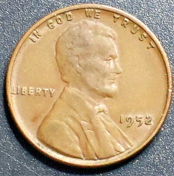 1952 ERROR PENNY LAMINATION PEELING 145