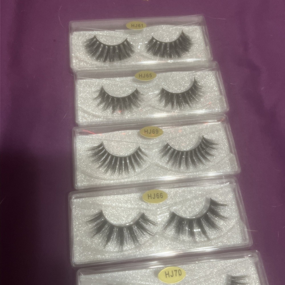 7 Pairs of False Eyelashes Mixed Assortment