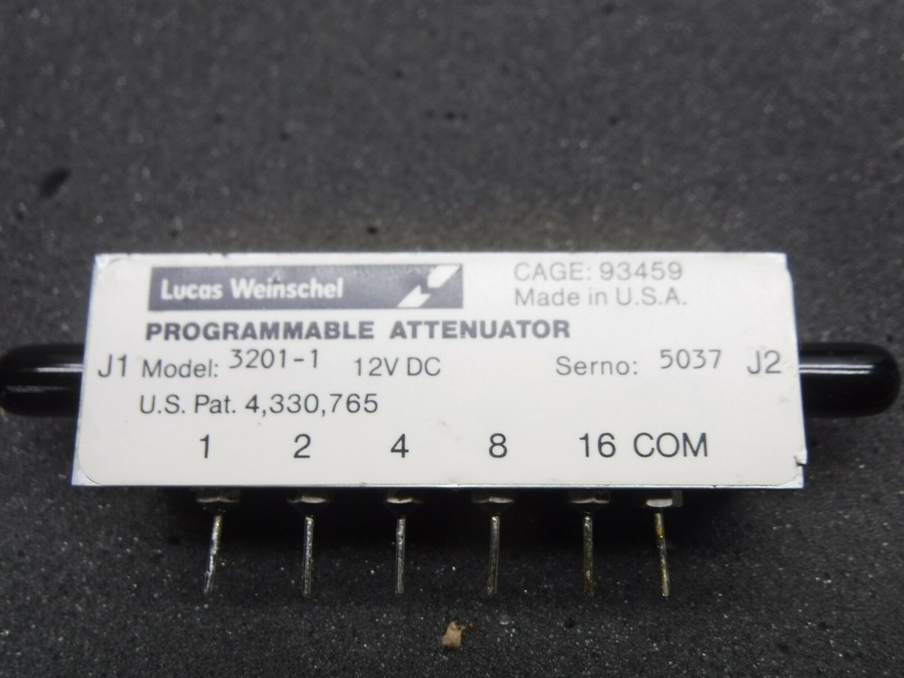 Lucas Weinschel Programmable Attenuator 3201-1 12 VDC