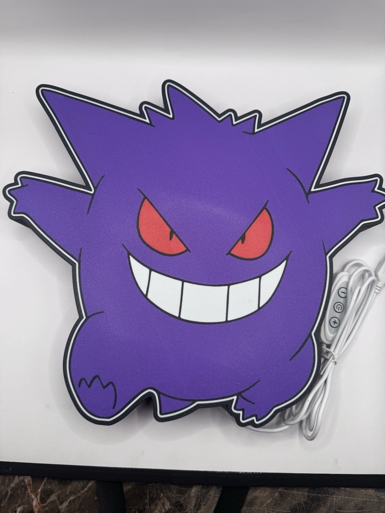 Gengar Pokemon- Light Up LED Sign