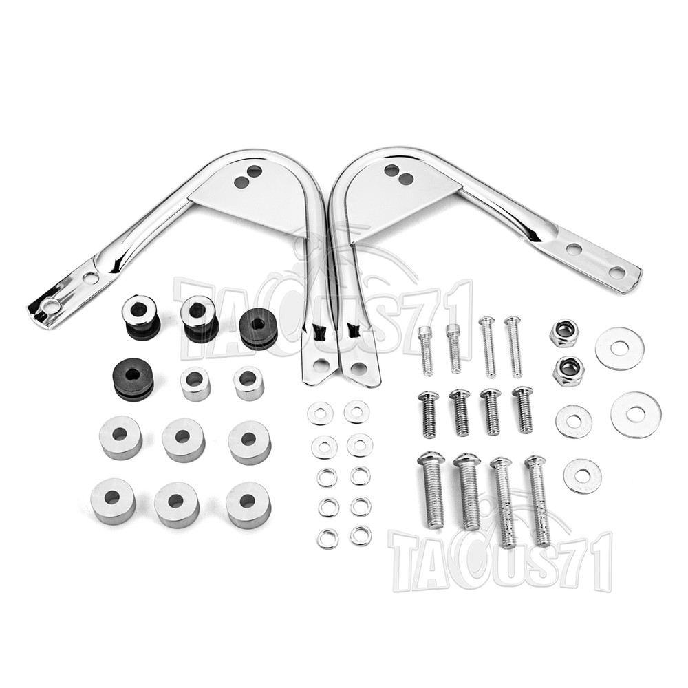 Quick Release Two-up Tour Pack Rack Mount + Docking Kit For Harley Touring 97-08