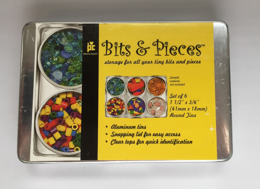 Bits & Pieces, Aluminum Storage Containers -NEW,  20-9104