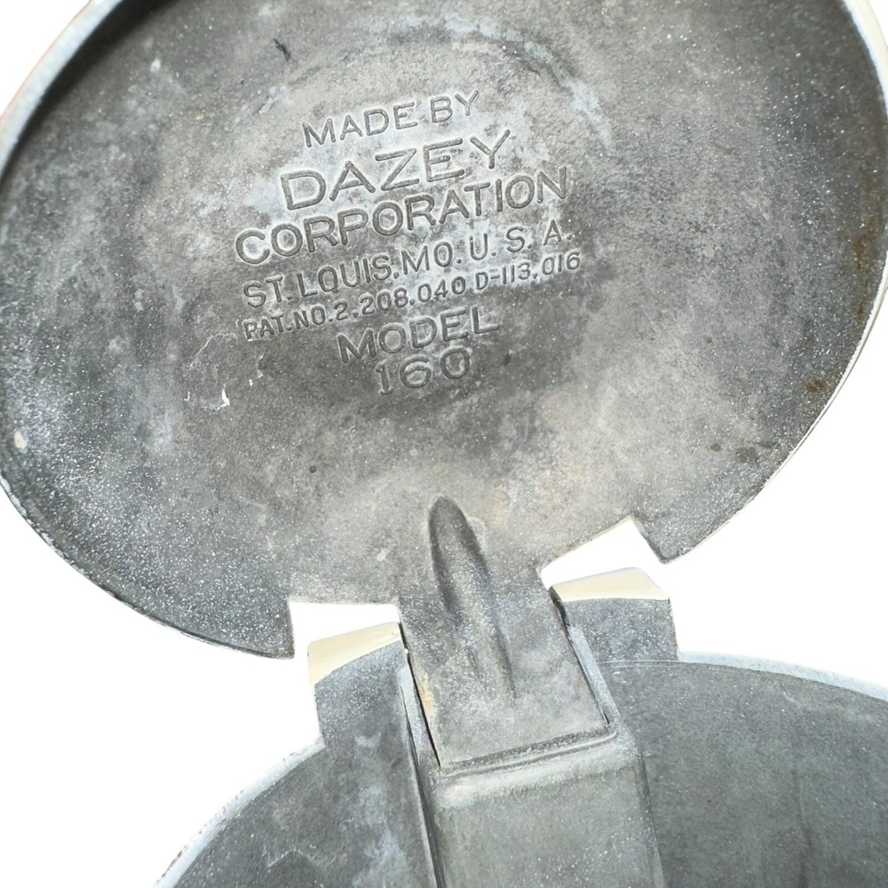 Vintage Dazey Rocket Crank Ice Crusher - Red and White