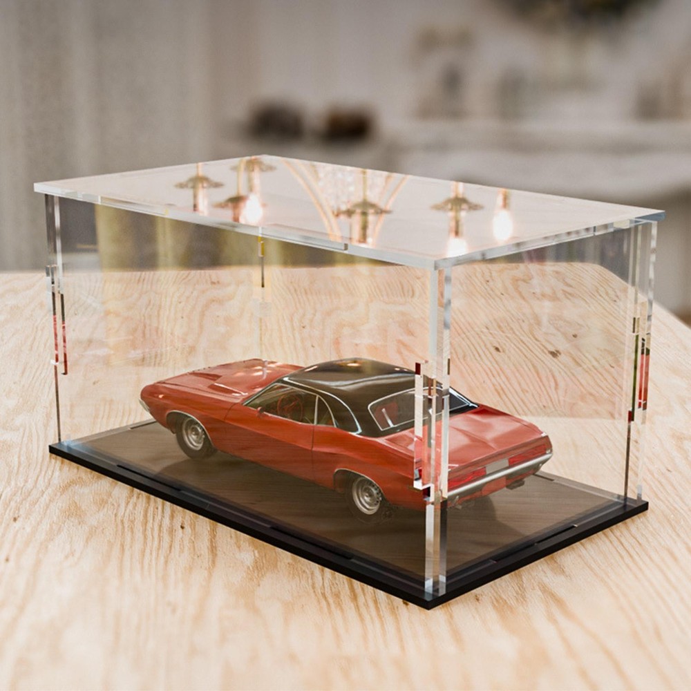 Acrylic Model Car Display Case Showcase Countertop Storage Case for 1:32 Scale