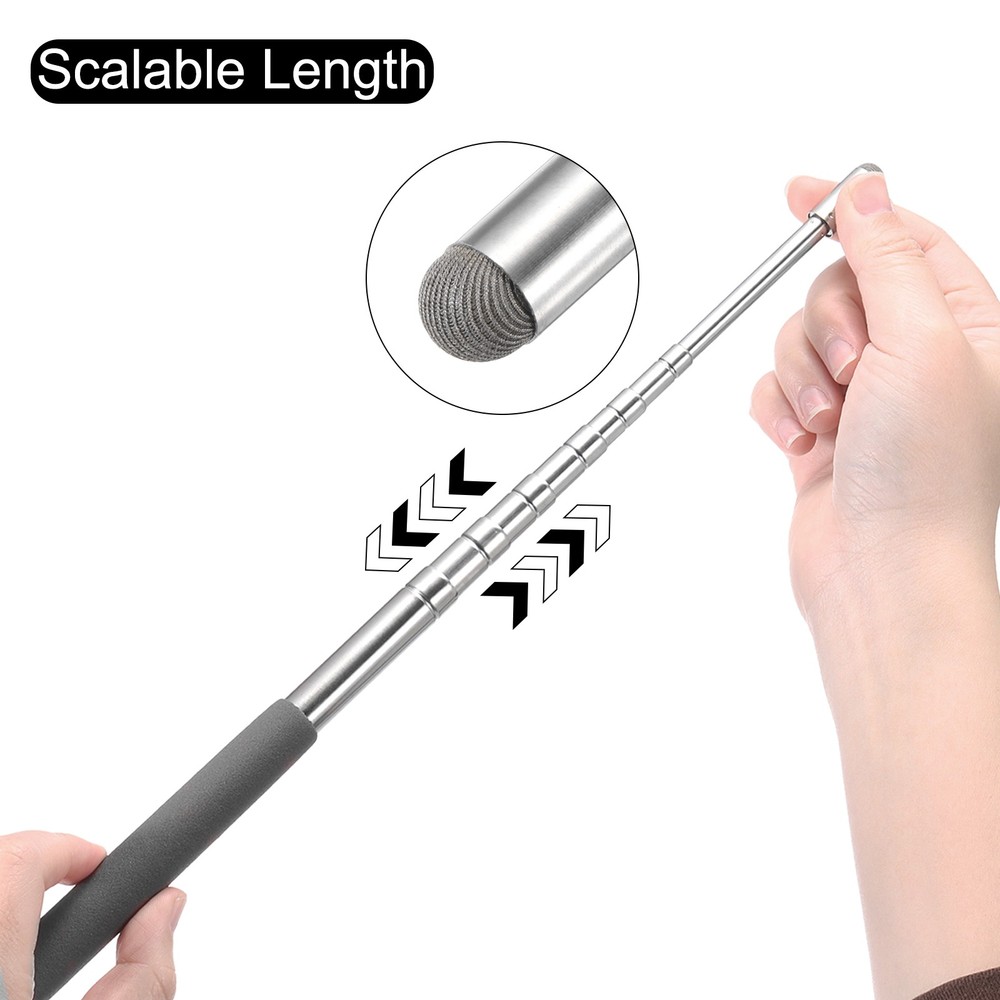 3pcs Telescopic Teachers Pointer Teaching Pointer 39 Inch, Black