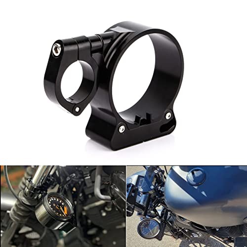 Motorcycle Speedometer Bracket Side Mount Indicator Powersports Gauges Black