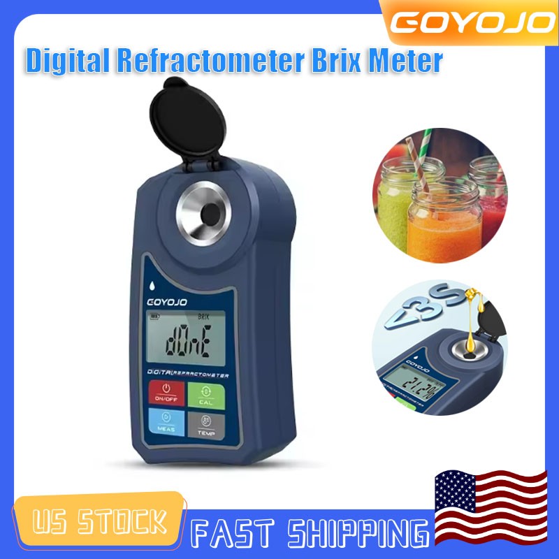 Digital Refractometer Sugar Brix Meter Wine Beer Alcohol Fruit Sugar Hydrometer