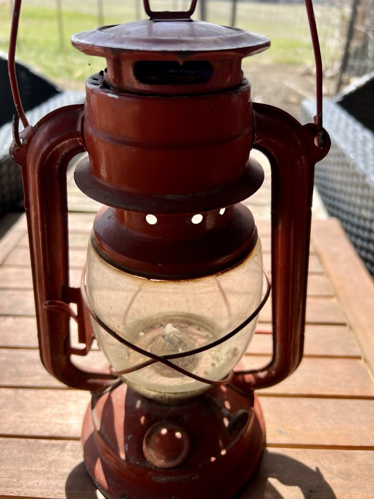 Cool, Old Antique Orange Lantern
