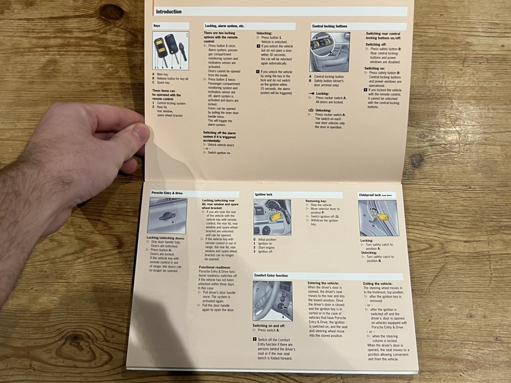 Porsche Cayenne Quick Reference Guide 04/2003