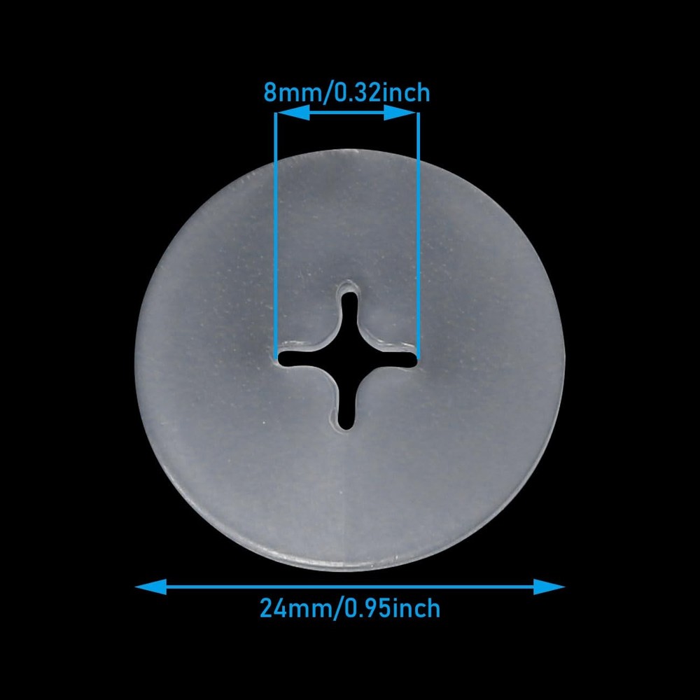 100 PCS Pegboard Hooks Wall Plugs Plastic Display Hook Stopper Oval Hole