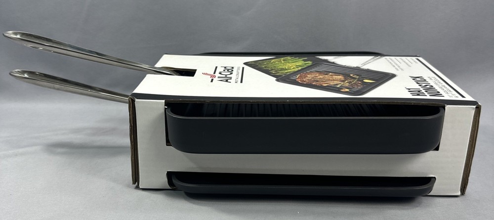 New ALL-CLAD HA1 Nonstick Square Griddle & Grill Set Bundle