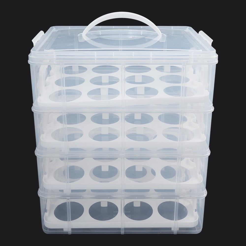 Cupcake Carrier with Lid and Handle Mini Cake Container Holder for 48 Cupcakes
