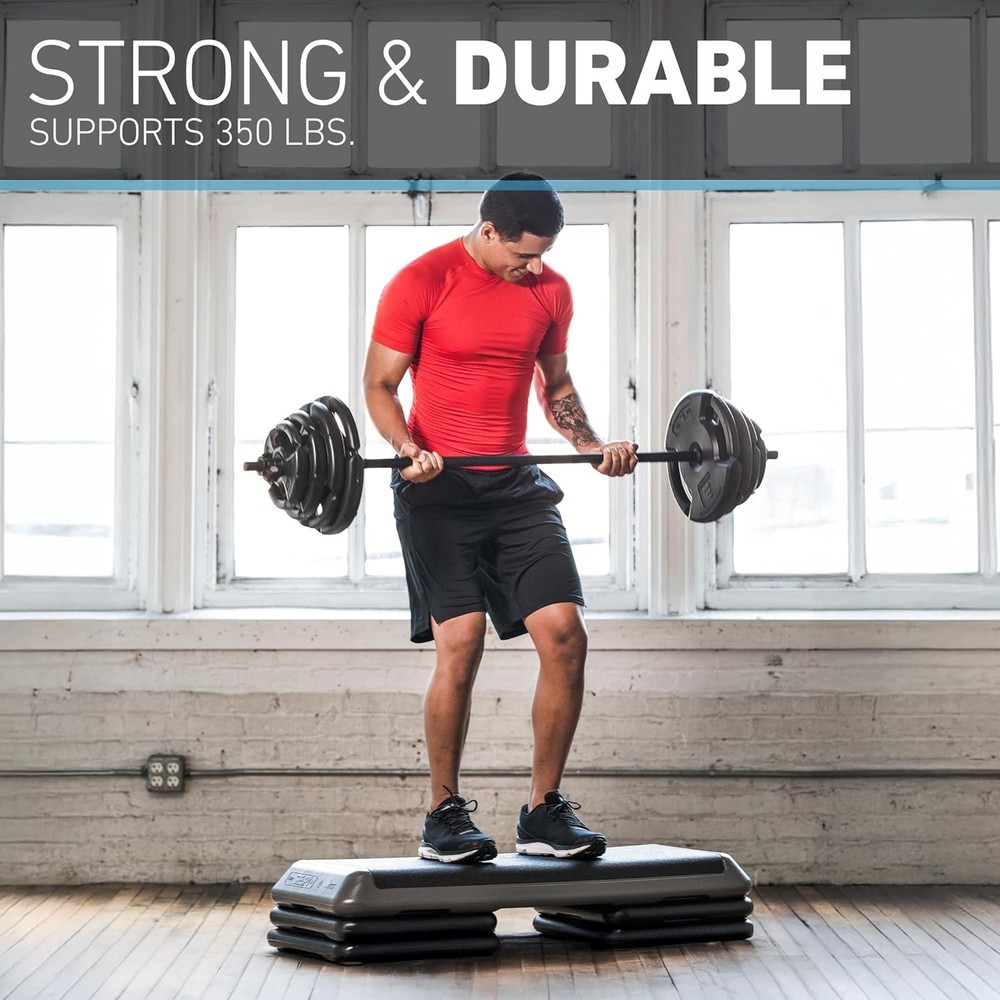 Step Exercise Platform with 4 Stackable Risers