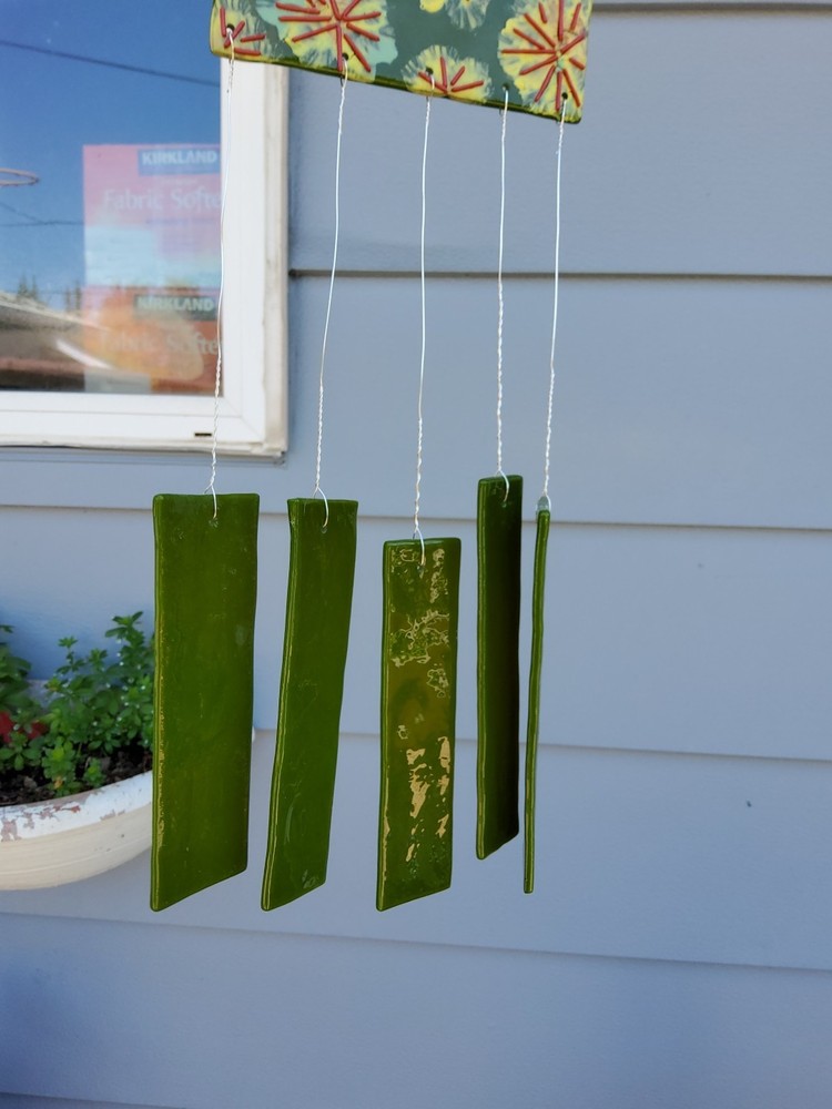 Fused Glass Wind Chime