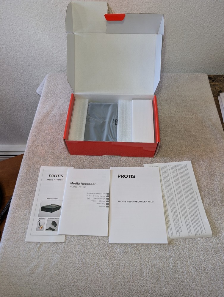 PROTIS Multi-function Media Recorder PT1190 *New* *Opened Box*