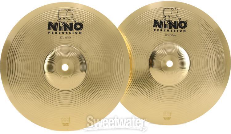 Nino 10-inch Cymbal Pair - Brass