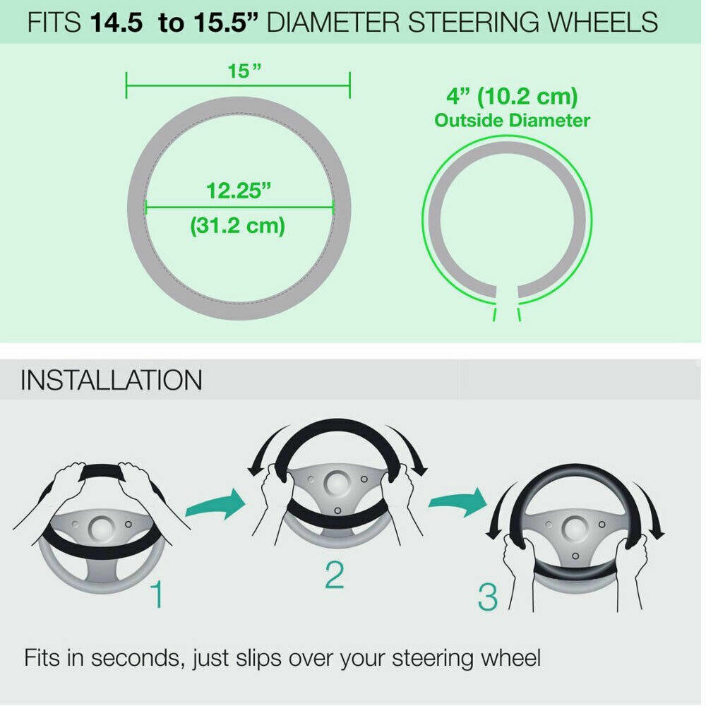Best AUTHENTIC GMC Steering Wheel Cover Universal Accessories GIFT