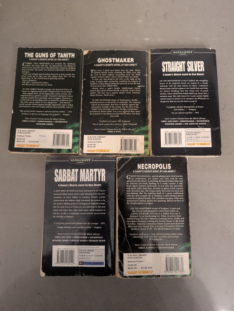 Warhammer 40k Black Library Gaunts Ghosts Book Lot Dan Abnett