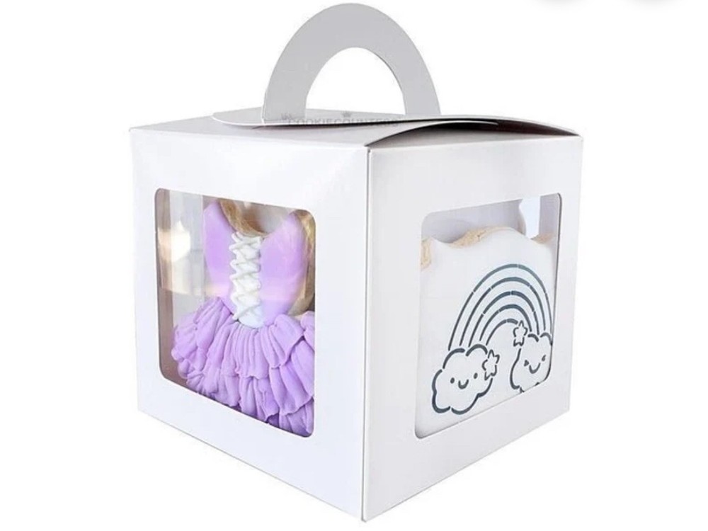 Bakery Cookie Cube Box  5x5x4.5 Cupcake Box 11