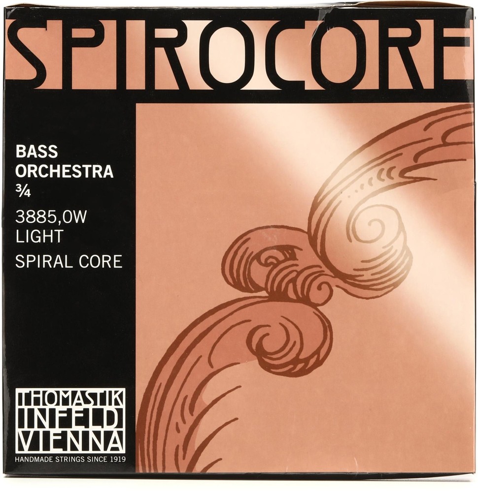 Thomastik-Infeld 3885 Spirocore Orchestra Double Bass String Set - 3/4 Size,