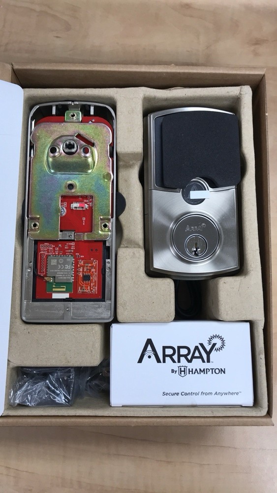 Array Connected Door Lock With Solar - New