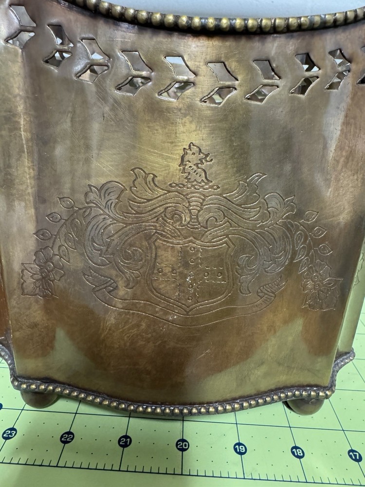 Tin Decorative Container. Use for Flowers Or Other Plants