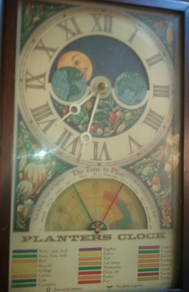 Mechtronics Planter's Clock Fully Functional Vintage (few scratches) w Setting T