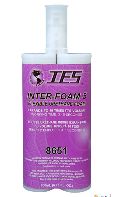 IES 8651 INTER-FOAM 5 SEC FLEXIBLE FOAM 6.76 OZ/200ML