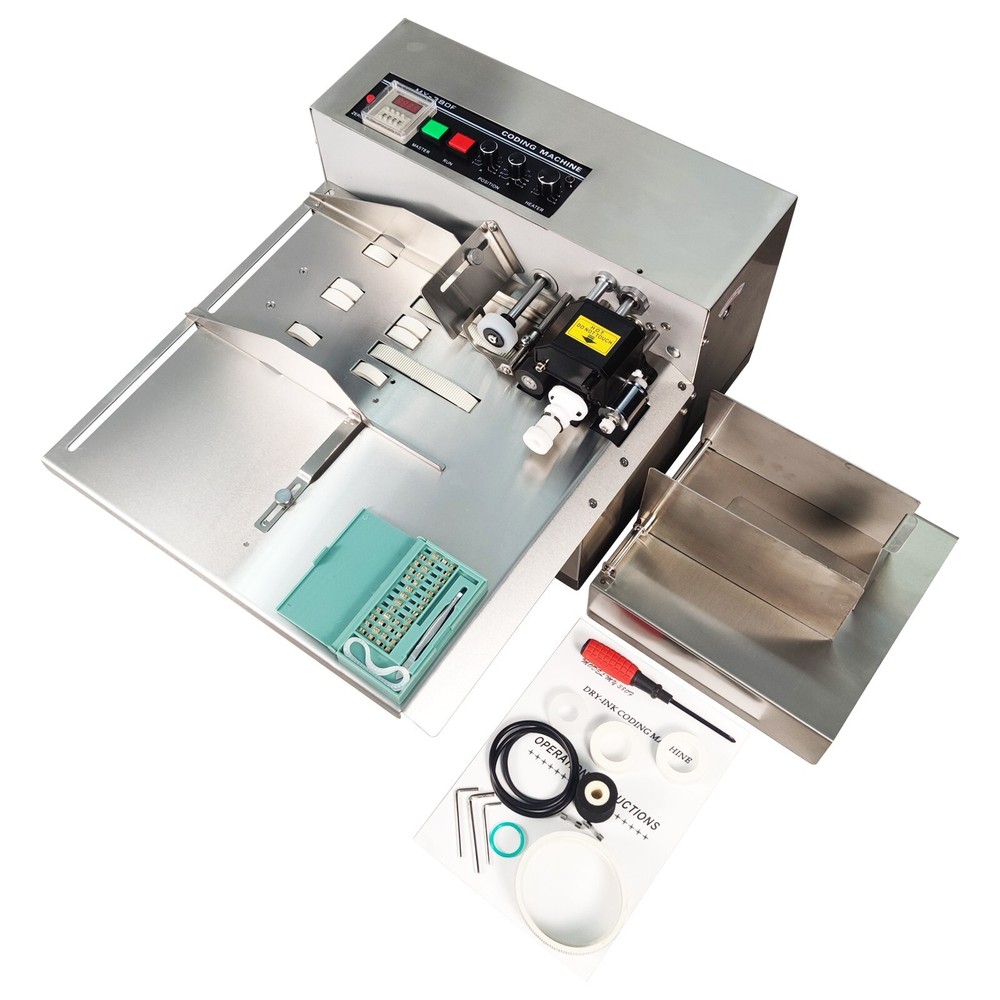 110V Continuous Date Coding Machine Ink Wheel Coding Machine for Package Printi