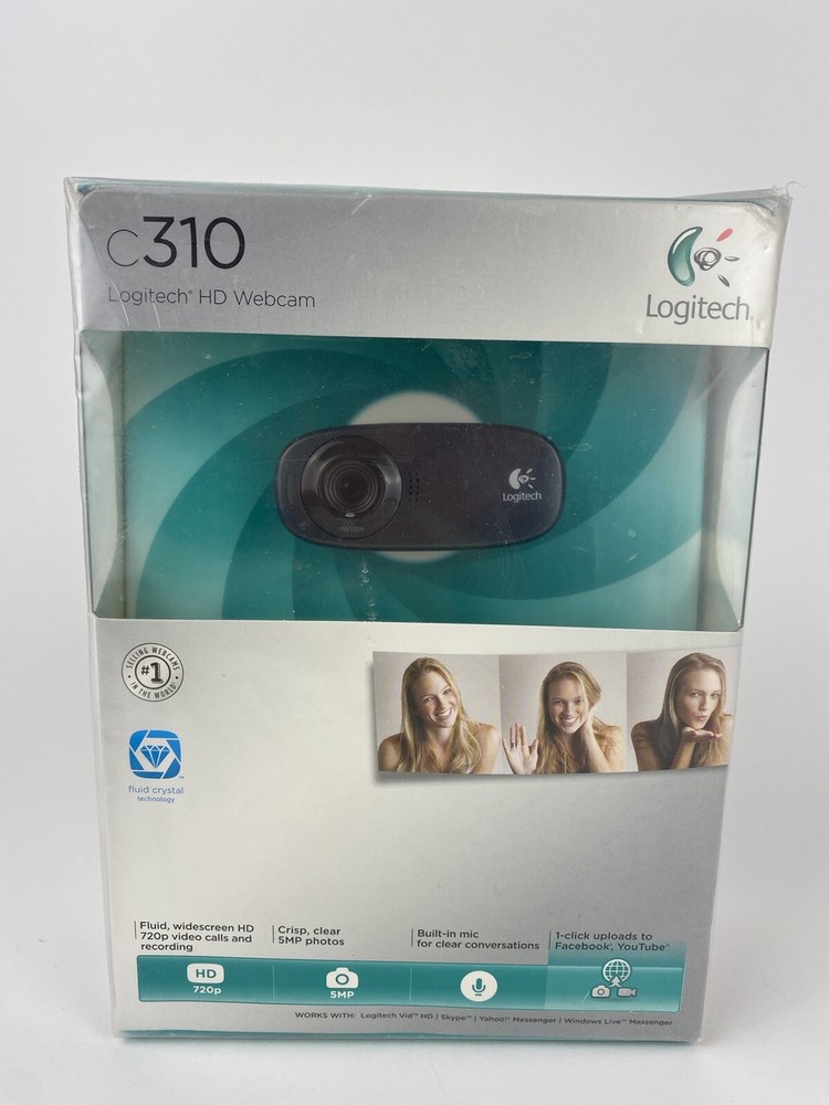 Logitech C310 HD Webcam - Black
