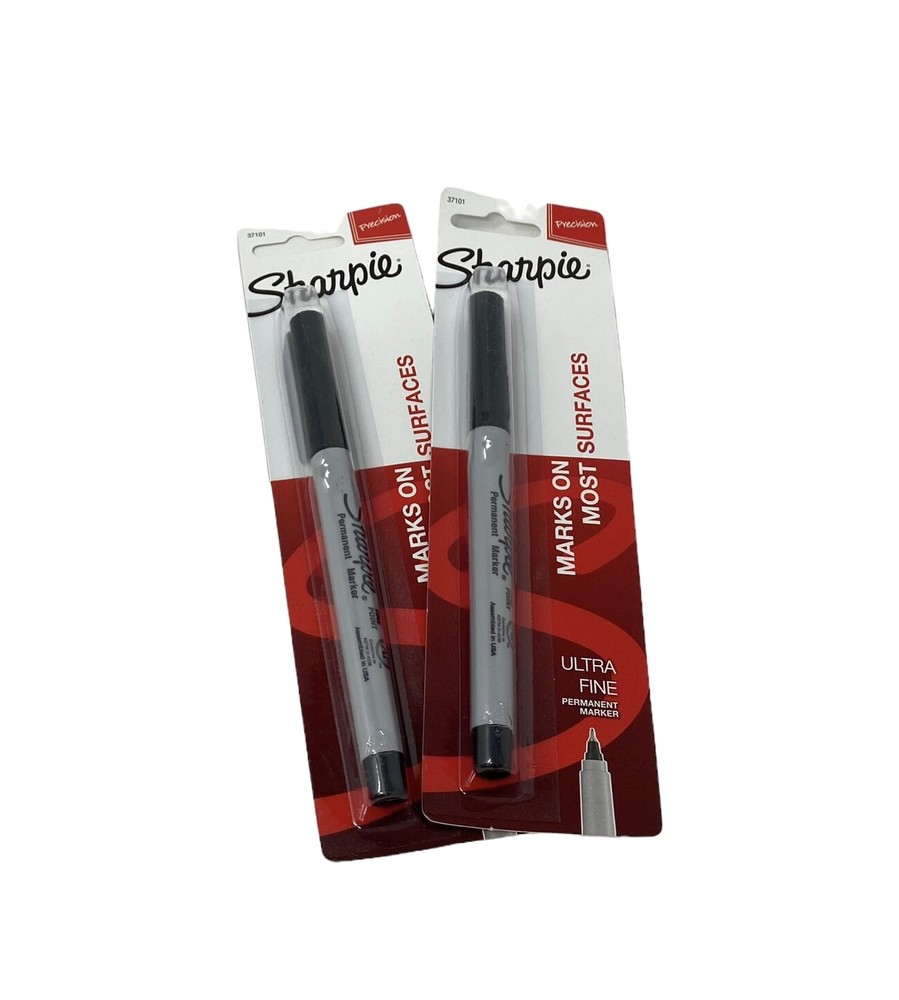 Sharpie Permanent Marker, Ultra Fine Point, Black, 5 Counts