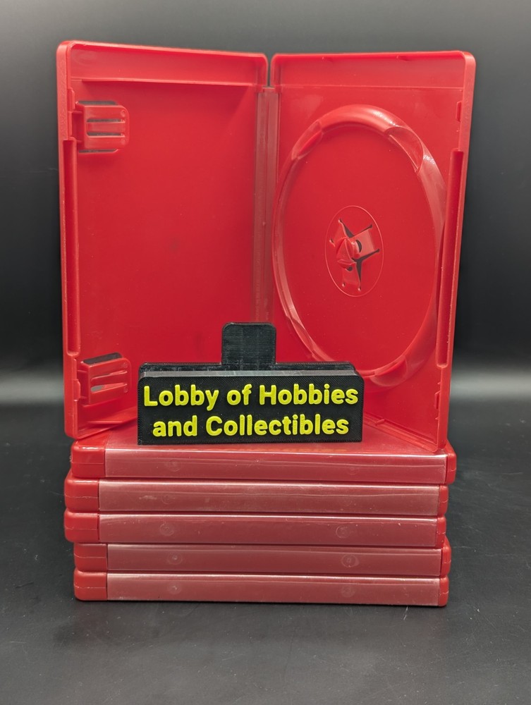 PS3 Playstation 3 Red Case OEM Empty Replacement Game Case