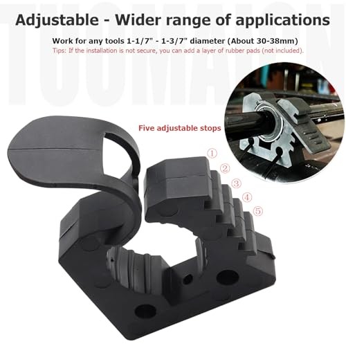 Quick Release Rubber Clamp Mount Kit 1-1/5"~1-1/2" in Diameter, RV Van 12