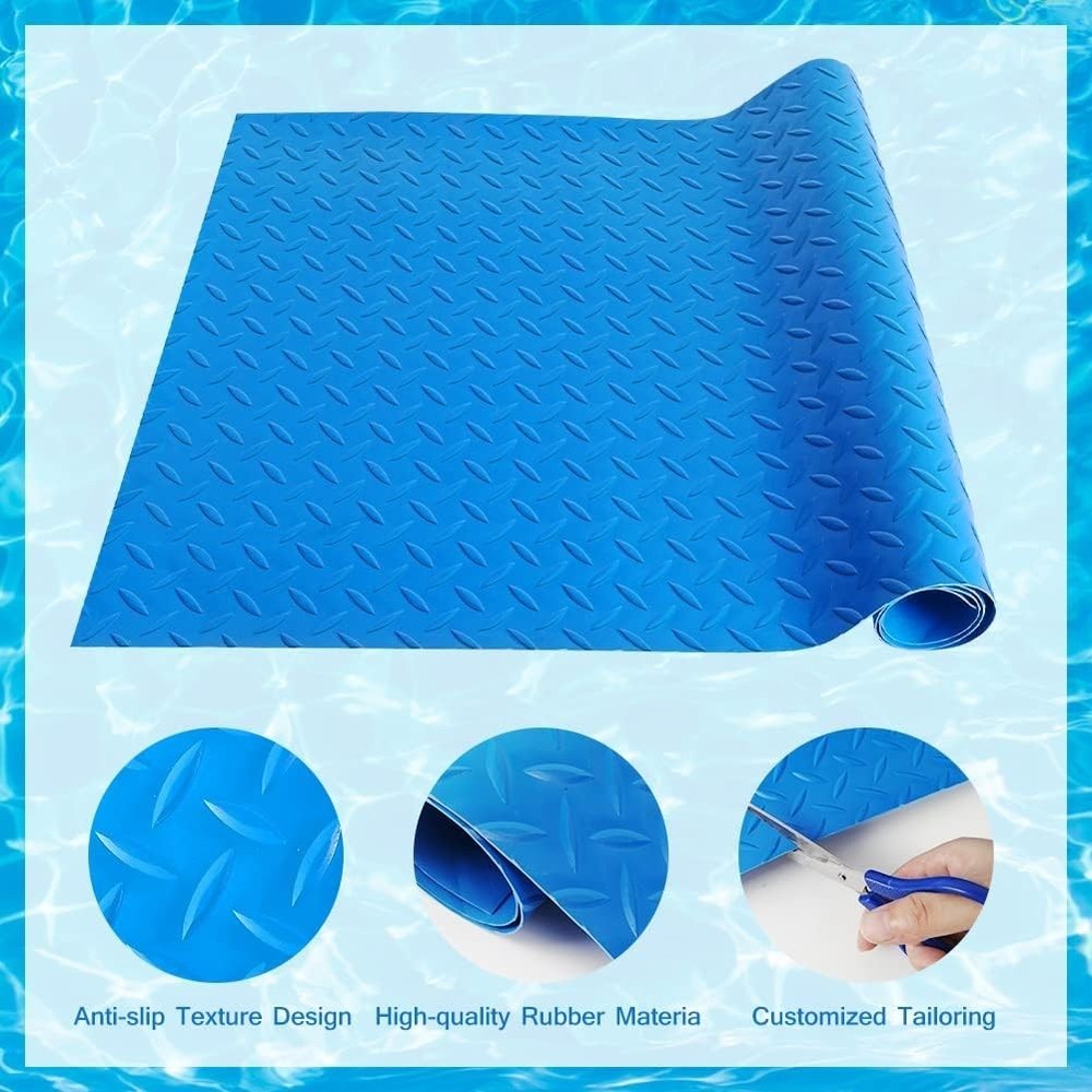 Large Swimming Pool Ladder Mat 17"x38" Protective Non-Slip Pool Step Pad