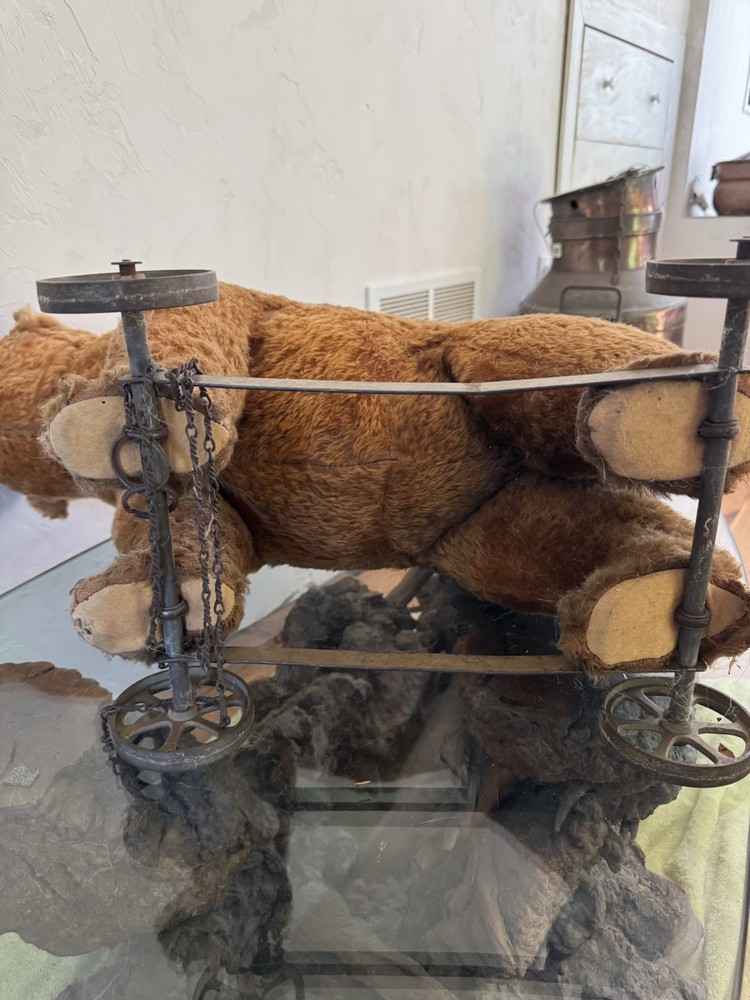 Early 1900’s Steiff Bear On Wheels