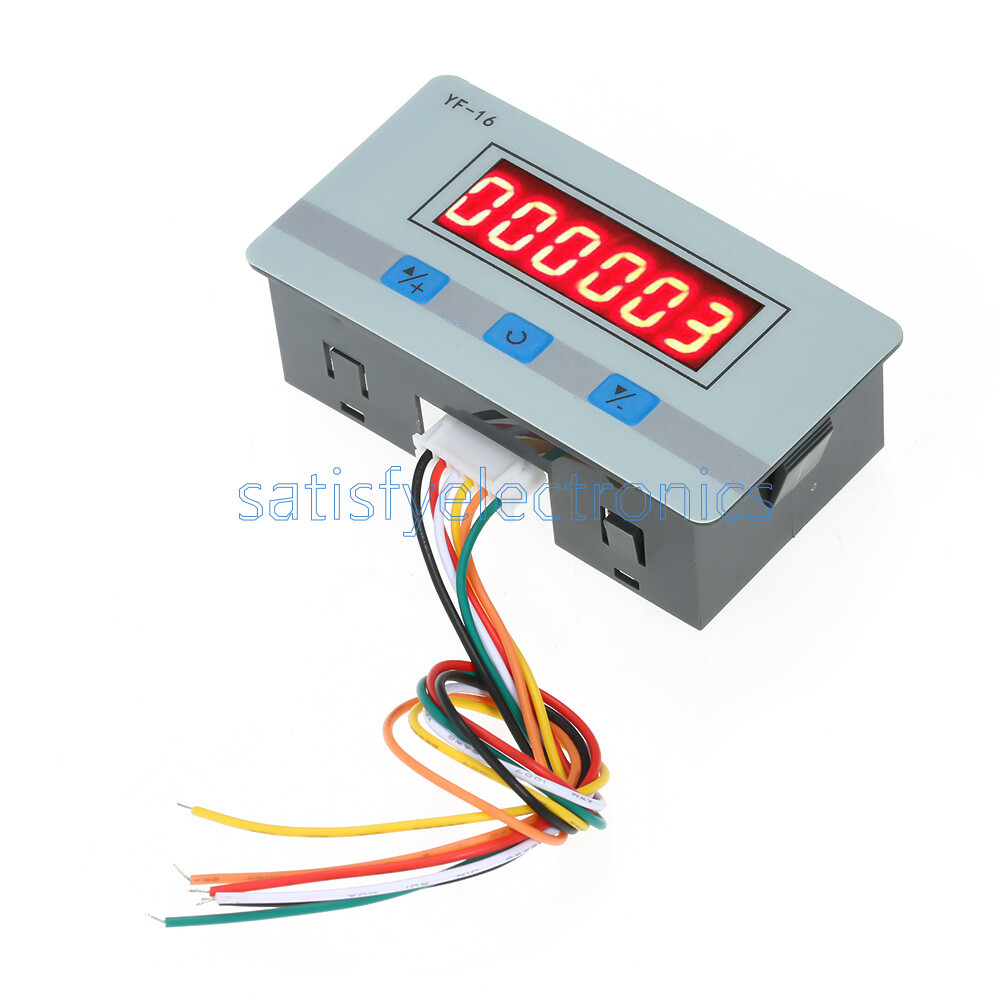DC/AC 7V~27V Mini LCD Digital Counter Module Electronic Totalizer 1~999999 Times