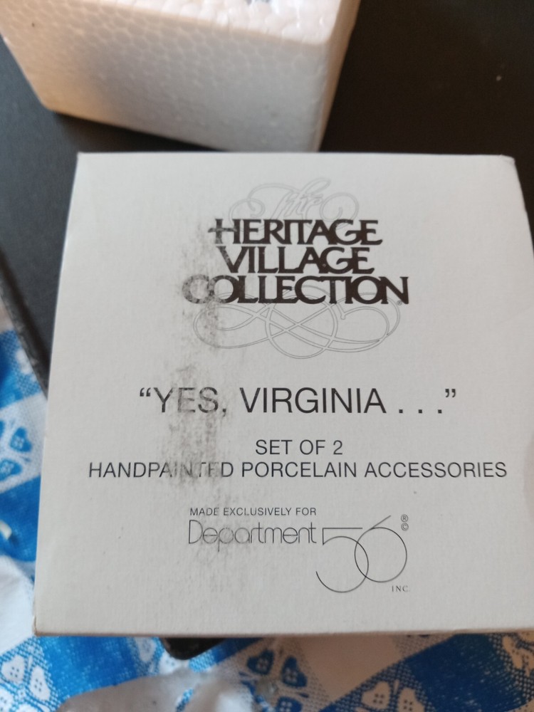 Dept 56 Heriage Village - Yes Virginia