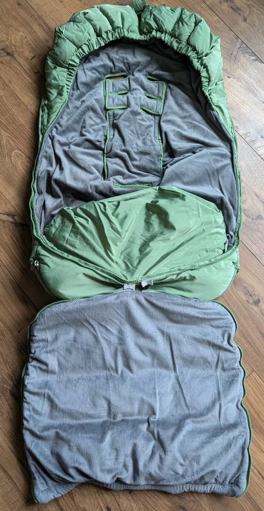 JJ Cole Polar Bundle Me Green Stroller Cover Fleece Lined B20
