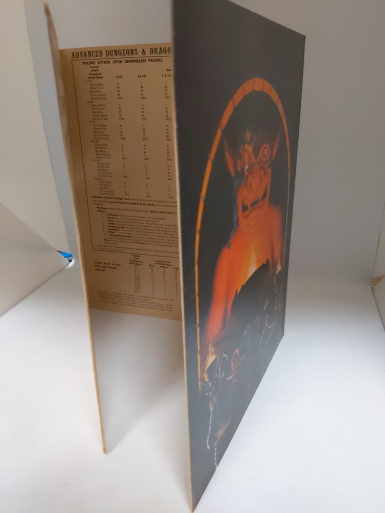 2x 1981 TSR Dungeon Master Screen - Rare