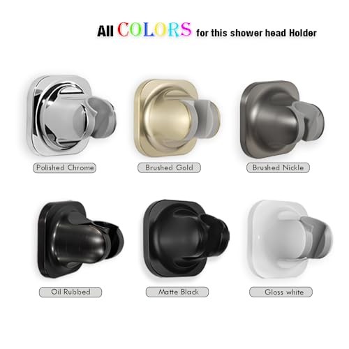 Handheld Shower Head Holder - 5 Angles Adjustable - Concealed Holder Only