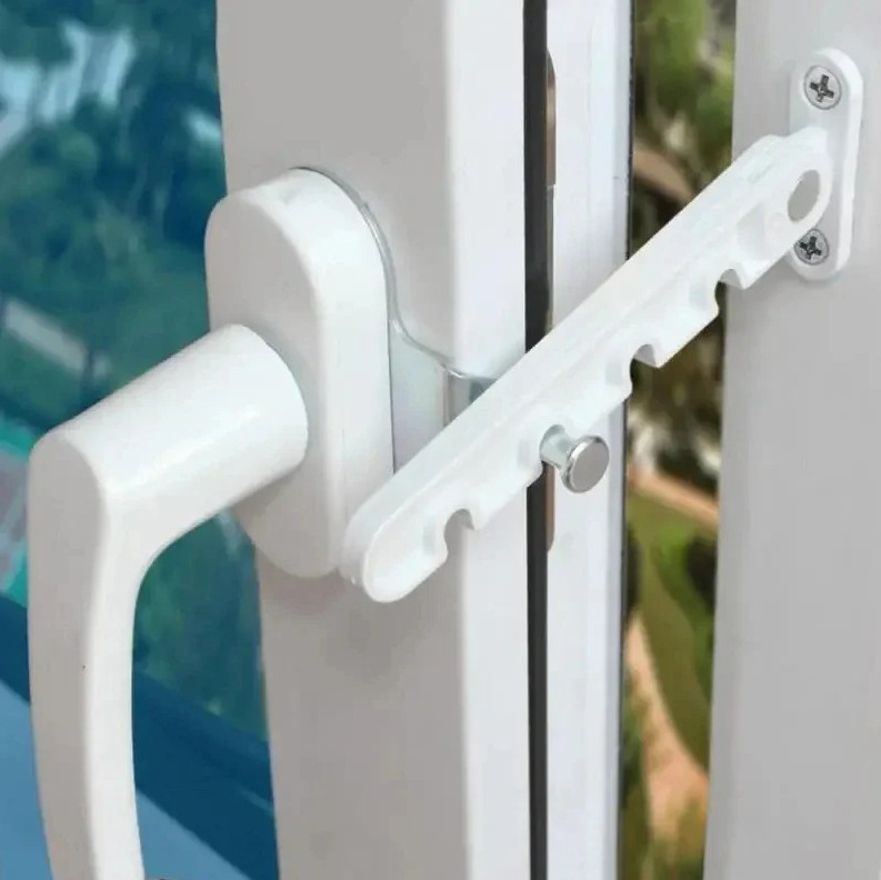 1 pc Window Stay Lock Adjustable Wind Hook Latch Casement Stopper