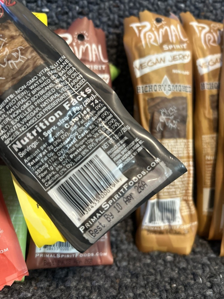 Primal Strips 1-oz Meatless Vegan Jerky Variety Pack Sampler 17 count