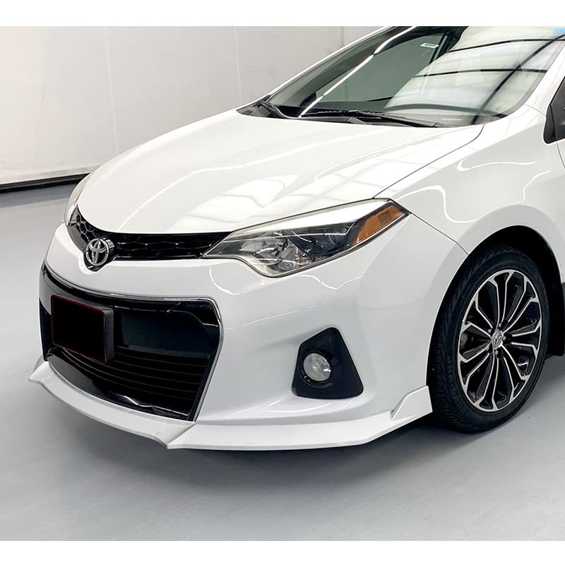 3PCS Front Lip Kit for 2014-2016 Corolla Type-S GT-Style Painted White