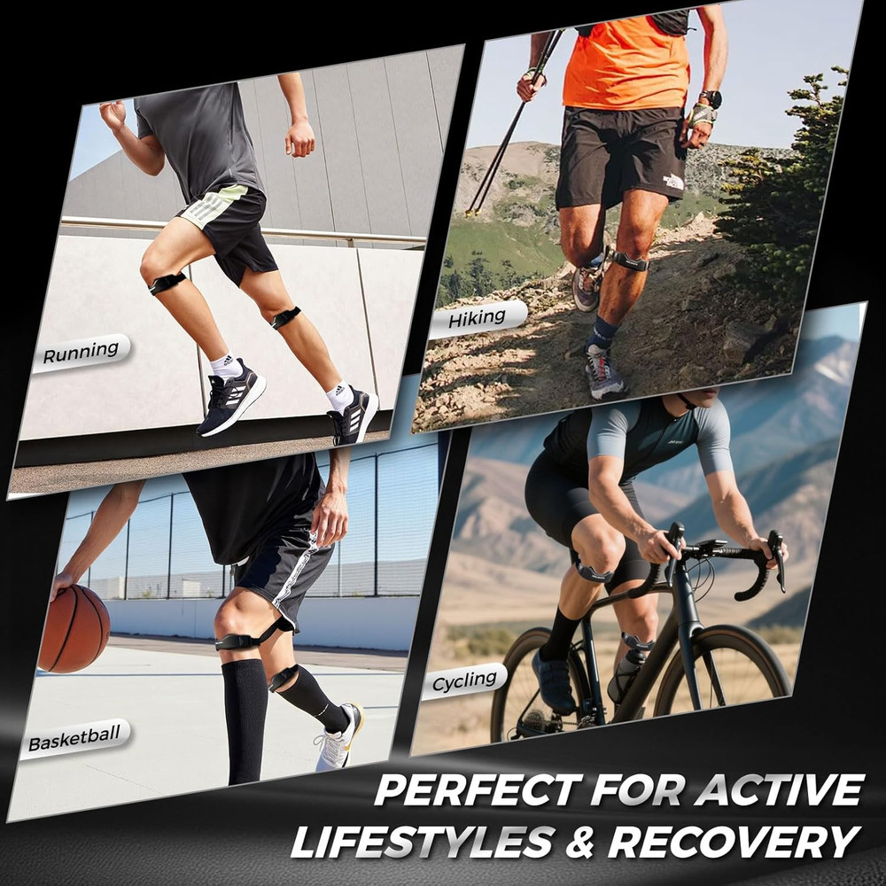 Patellar Tendon Support Strap 2 Pack - Patella Band Knee Strap for Knee Support