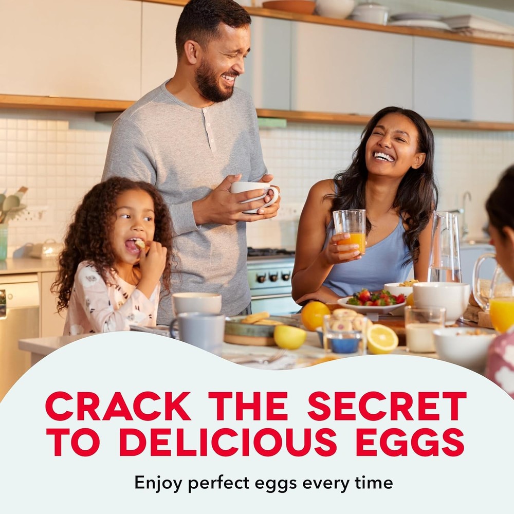 Rapid Egg Cooker Auto Shut Off for Hard Boiled Scrambled Eggs Steamed Vegetables