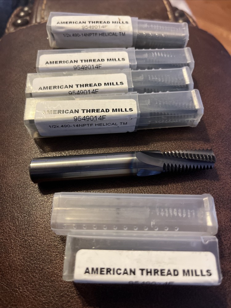 5x AMT 1/2 X .490-14NPTF Threadmill