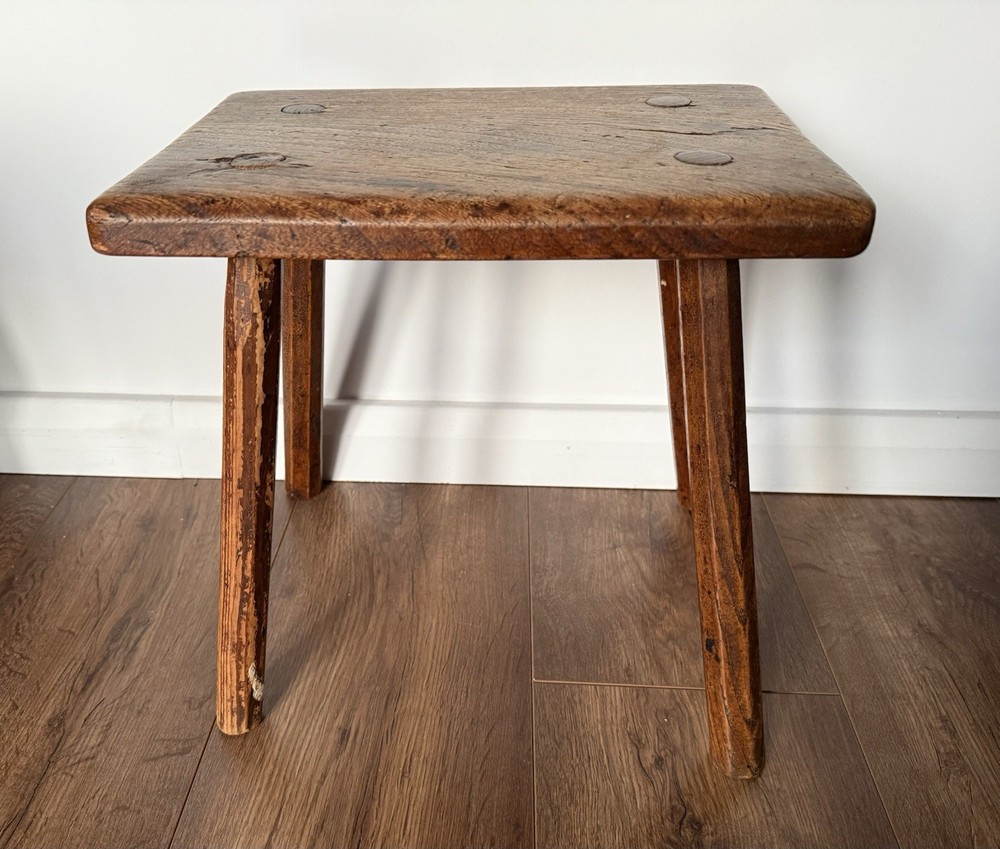 Beautiful 19th Century Oak Milking Stool