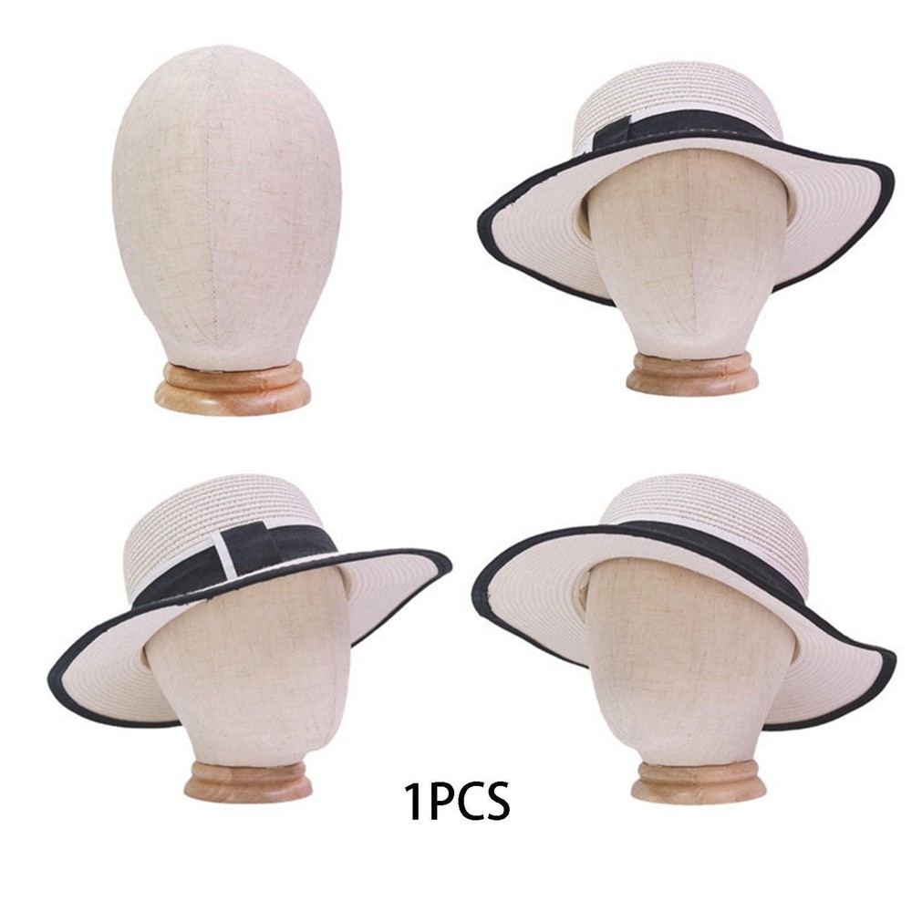 Wig Display Head Caps Storage Rack Multipurpose Linen Manikin Head Styling